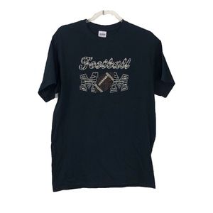 Football mom rhinestone t shirt sport mom size M
